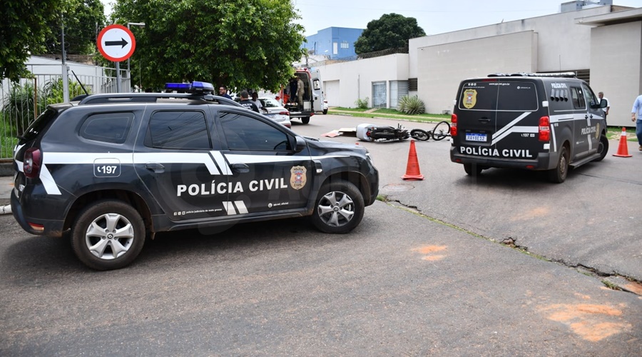 Imagem: 1a57c2db c393 448f aba5 2e453391fd17 Batida entre moto e bicicleta deixa dois feridos no Centro