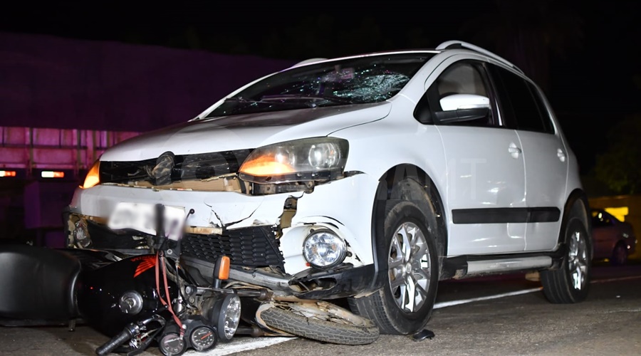 Imagem: 73ca7029 75ef 469a a8e4 a9bad43bd08e Família fica ferida após batida entre moto e carro no Jardim Oásis