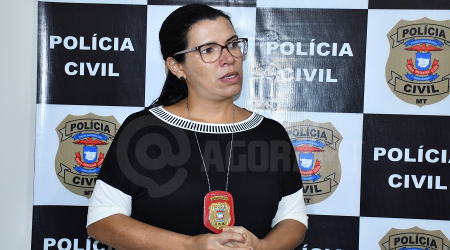 Imagem: Delegada Karla Cristina Peixoto Ferraz DHPP prende em flagrante autor de homicídio e tortura de jovem em Rondonópolis