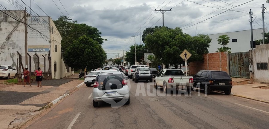 Imagem: Carreata na regiao central de Rondonopolis Colegas de profissão realizam carreata após prisão de casal suspeito de matar motorista de aplicativo