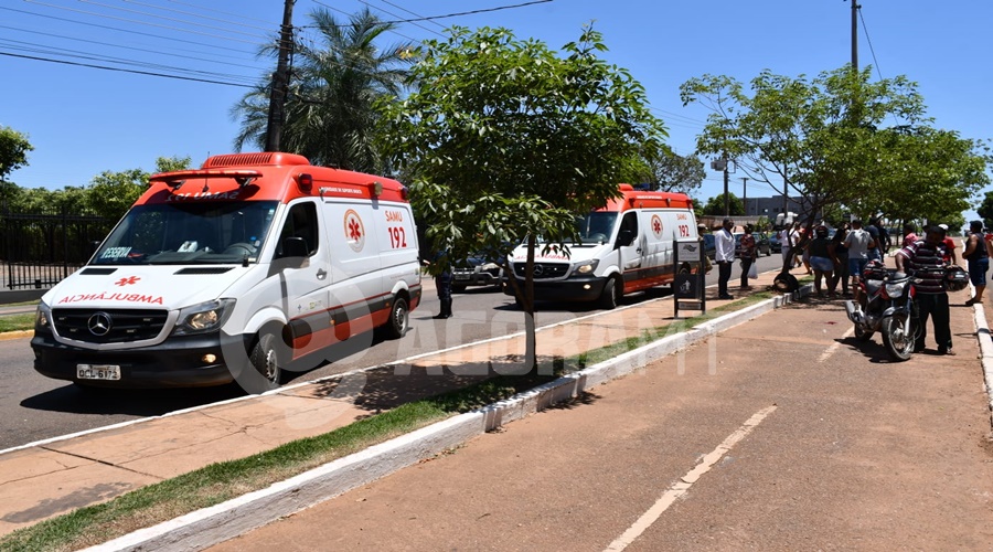 Imagem: interna3 Motociclista perde controle e acaba com vários ferimentos na avenida Bandeirantes