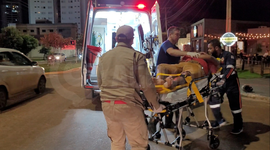 Imagem: 96ede628 864d 4fce a465 faa54923d2c8 Motociclista fica ferido após colisão em cruzamento no Jardim Rondônia