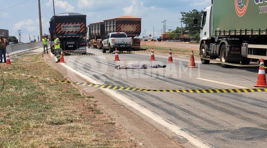 Imagem: Acidente fatal na BR 364 Fatalidade | Homem morre ao tentar atravessar BR-364 em Rondonópolis