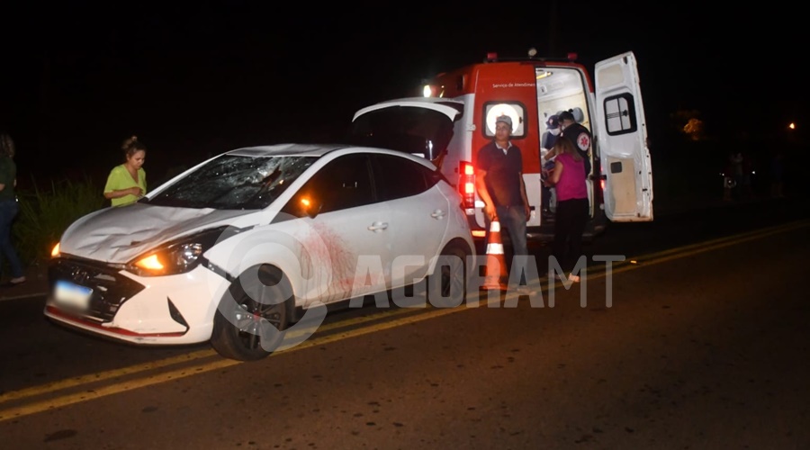 Imagem: Veiculo envolvido no acidente Pedestre morre atropelado em Rondonópolis