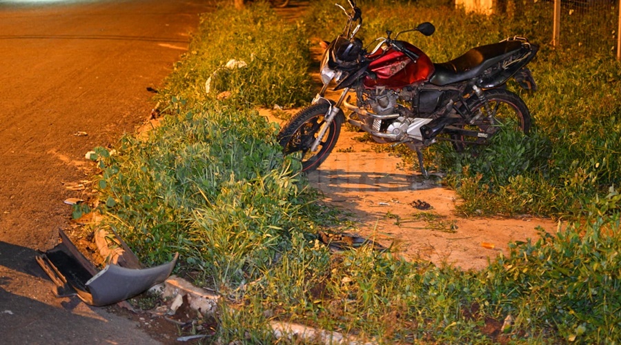 Imagem: motp Motociclista e garupa ficam feridos em colisão com carro no Jardim Liberdade