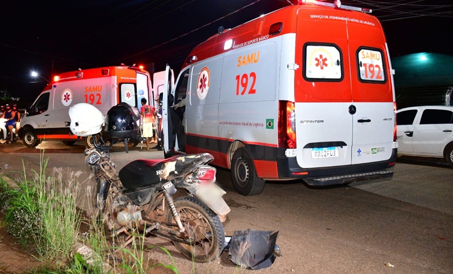 Imagem: acidente3 1 Mãe e filhos de 4 e 12 anos são socorridos após acidente em Rondonópolis