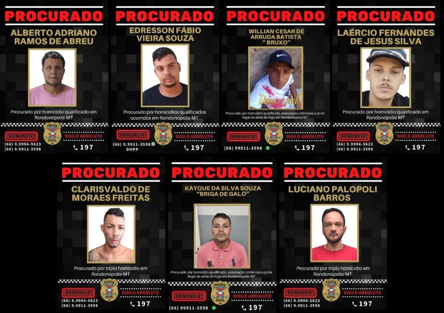 Imagem: procurados Autor de homicídio em Rondonópolis procurado pela Polícia Civil é localizado