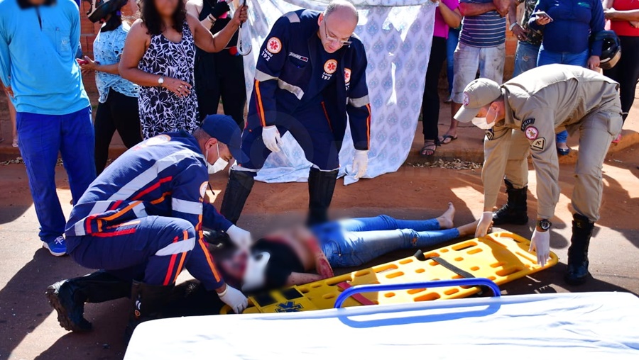 Imagem: jovem socorrida Adolescente de 16 anos morre em hospital após acidente entre moto e carro em Rondonópolis