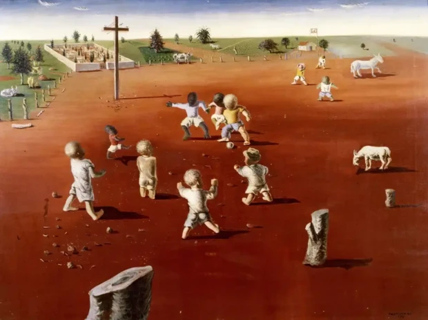 Futebol pintura de Cândido Portinari